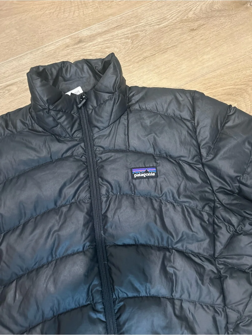 Patagonia Women's Black Puffer Jacket - Lightweight Insulated Coat S EUC
